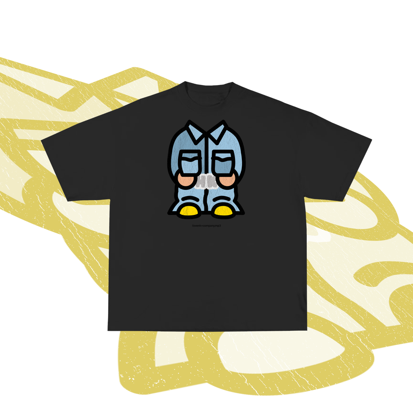 BUNDLE: ilovenk+company.mp3 shirt + I<3NK & Company Album (BLACK)